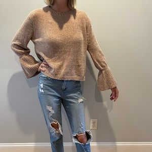 Extra soft brown flare sweater
